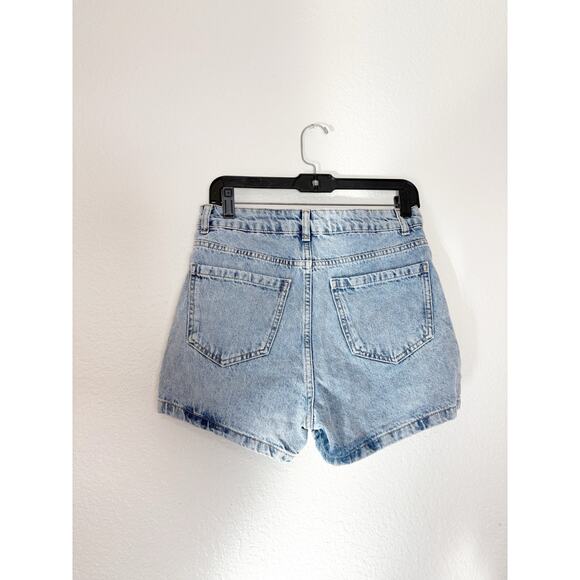 Zara Denim Wrap Skort Size Small Light Wash Minimalist Classic 5862/154/427 - Picture 10 of 11